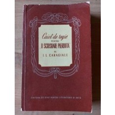 Caiet de regie pentru O scrisoare pierduta- I. L. Caragiale
