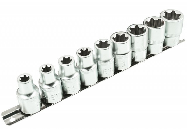 Set de 9 chei tip torx, 1 2 E10-E24 VERKE