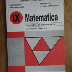 Augustin Cota, Mariana Radutiu - Matematica. Geometrie si trigonometrie