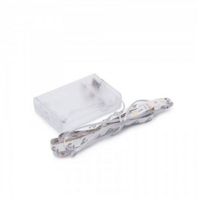 Banda LED x30 1m alb cald +cablu 0.8m cu baterie 3x AA Family Decor foto