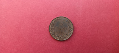 Moneda 5 bani 1867 W Watt foto