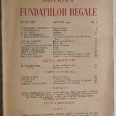 Revista fundatiilor regale, anul VIII, aprilie, 1941
