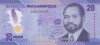 Bancnota Mozambic 20 Meticais 2024 - PNew UNC ( polimer )