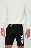 BOSS pantaloni scurți de lounge culoarea negru