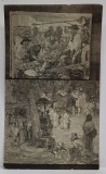 PICTORUL SAMUEL MUTZNER , DOUA TABLOURI SEMNATE , DATATE SI LOCALIZATE CARACAS , VENEZUELA , , FOTOGRAFIE , 1919
