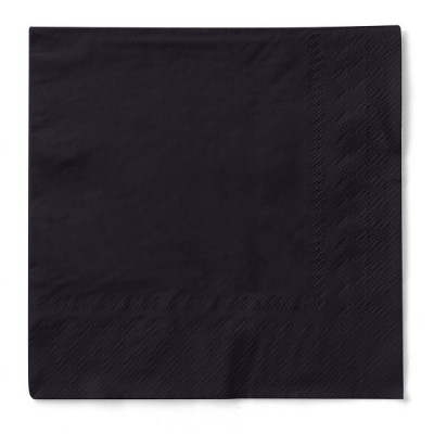 Servetele de masa 3 straturi, Tissue - Black (Negre) / 33 x 33 cm / 100 buc foto