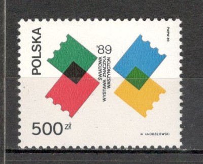 Polonia.1989 Expozitia filatelica WASHINGTON MP.235 foto