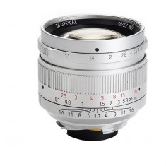 Obiectiv manual 7Artisans 50mm F1.1 Silver pentru Leica M-mount