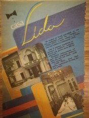 1989 Reclamă LIDO Bucuresti restaurant comunism turism stil de viata 24x15,5