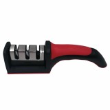 Ascutitor Cutite si Satare Ideallstore, 3 Moduri, Cauciuc, Negru - Dispozitiv Profesional Ascutit Cutite