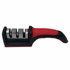 Dispozitiv de ascutit cutite si satare, 3 moduri, cauciuc, negru