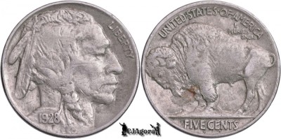 1928, 5 Cents - Buffalo Nickel - Statele Unite ale Americii foto