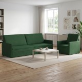 Cumpara ieftin Set de canapea 2 pcs Verde Jungla Tesatura din corduroy