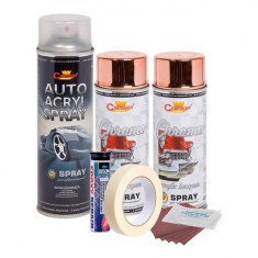 Kit complet reparatie si vopsire jante culoare Cupru Metalic, V2 foto