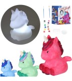Lampa de Veghe Unicorn pentru Pictat Set Creativ DIY cu 12 Culori