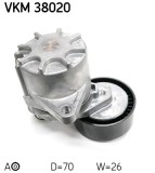 SKF VKM 38020 rola intinzator,curea transmisie
