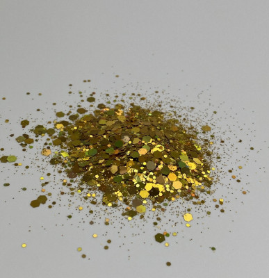 Chunky Glitter Auriu, Gold foto
