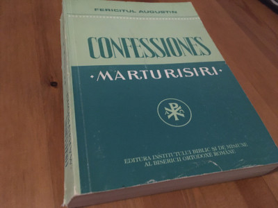 AUGUSTIN,CONFESSIONES/MARTURISIRI-INSTITUTUL BIBLIC 1994( REEDITAREA VOL.64 PSB) foto