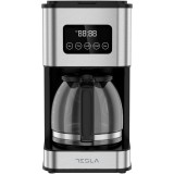Cafetiera digitala Tesla CMF201BX, 900W, display digital, 1.5 L, inox