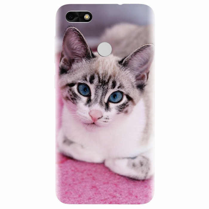 Husa silicon pentru Huawei Y6 Pro 2017, Siamese Kitty