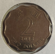t673 Hong Kong 2 dolari dollars 2015 foto