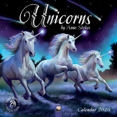 Unicorns by Anne Stokes Wall Calendar 2024 (Art Calendar) foto
