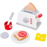 Prajitor de Paine Jucarie Toaster Lemn cu accesorii pentru copii AK2813 CWT