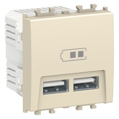 Priza USB tip A 2M 5V Schneider Easy Styl crem LMR9910002 foto