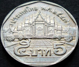 Moneda exotica 5 BAHT - THAILANDA, anul 2004 *cod 608 = A.UNC
