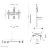 Stand podea mobil/fix NM 32-75 50kg ng Stand podea mobil/fix NM 32&quot;-75&quot; 50kg ng
