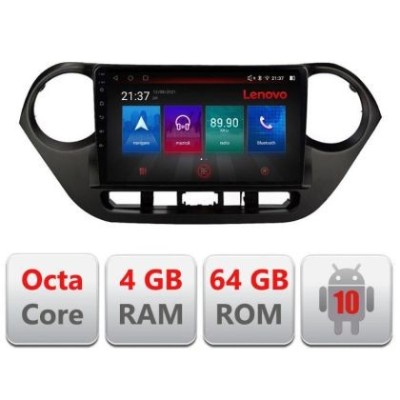 Navigatie HHyundai I10 2013-2019 E-HY38 Octa Core cu Android Radio Bluetooth Internet GPS WIFI DSP 4+64GB 4G CarStore Technology foto