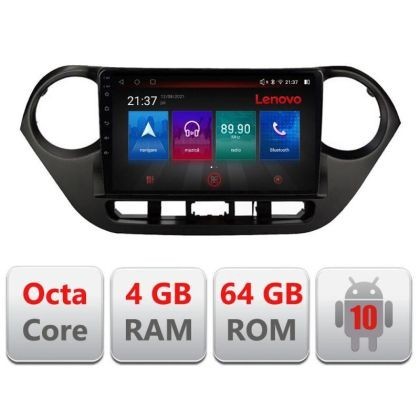 Navigatie HHyundai I10 2013-2019 E-HY38 Octa Core cu Android Radio Bluetooth Internet GPS WIFI DSP 4+64GB 4G CarStore Technology