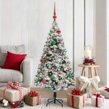 VidaXL Brad de Crăciun artificial Verde 150 cm PVC și Oțel și Plastic 3396957