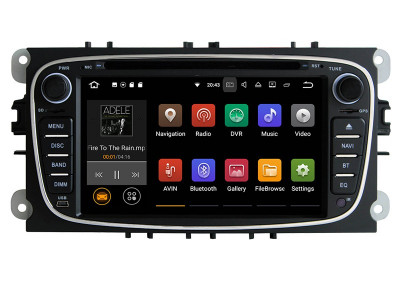 Navigatie Auto Multimedia cu GPS Android Ford Mondeo Focus S Max Transit Tourneo, 2GB RAM +16GB ROM, Internet, 4G, Aplicatii, Waze, Wi-Fi, USB, Blueto foto