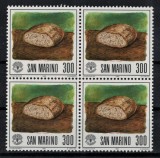 SAN MARINO 1981 - Ziua mondiala a alimentatiei/ emisiune completa MNH (in bloc), Nestampilat