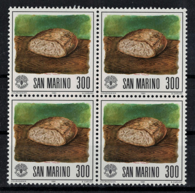 SAN MARINO 1981 - Ziua mondiala a alimentatiei/ emisiune completa MNH (in bloc) foto