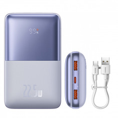 Powerbank Baseus Baseus Pro 20000mAh 22,5W Violet Cu Cablu USB Tip A - USB Tip C 3A 0,3m (PPBD040305)