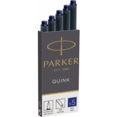 Cartuse cerneala Parker albastru permanent set 3