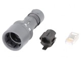 Mufă RJ45 Ecranată Push-Pull pe Cablu Buccaneer 6000
