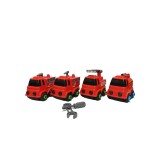 Camioane de constructie dezasamblate (4 buc) 10cm