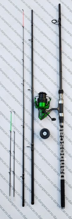 SET Feeder Lanseta extensibila de la 3.30m pana la 3.90m 180gr+Mulineta IMPACT SP5000