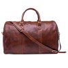 Geanta Voiaj Piele Naturala Coniac GV111A, Bagaj Cabina Avion, Curea Umar, 50x26x31cm, Italia