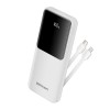 Power Bank USB-C cu display LED, 10000mAh Vention FHOW0, alb