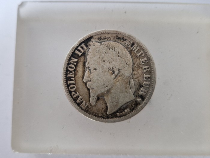 Franta 2 Francs Argint 1866- Napoleon III