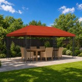 Foisor pentru Gradina 6 x 3 m Terracota Poliester si otel