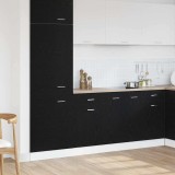 VidaXL Dulap cu Sertare Stejar Negru de la - Dimensiuni 50x46x81.5 cm, făcut din lemn prelucrat.
