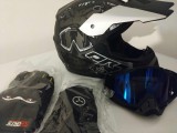Set casca enduro+Ochelari+Manusi+Cagula marimea L(59-60cm)