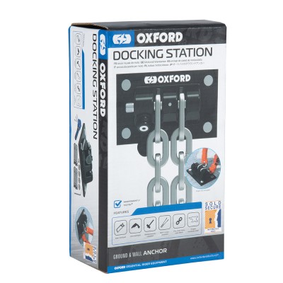 SUPORT ANCORARE ANTIFURT MOTO OXFORD DOCKING STATION LK401 foto