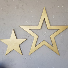 Decoratiune de perete, Gold Stars Set, Placaj , Auriu