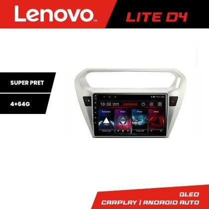 Navigatie Peugeot 301 Citroen C-Elisee Lenovo Kit-301 4+64 GB Android Waze USB Navigatie Internet Youtube Radio v1 CarStore Technology